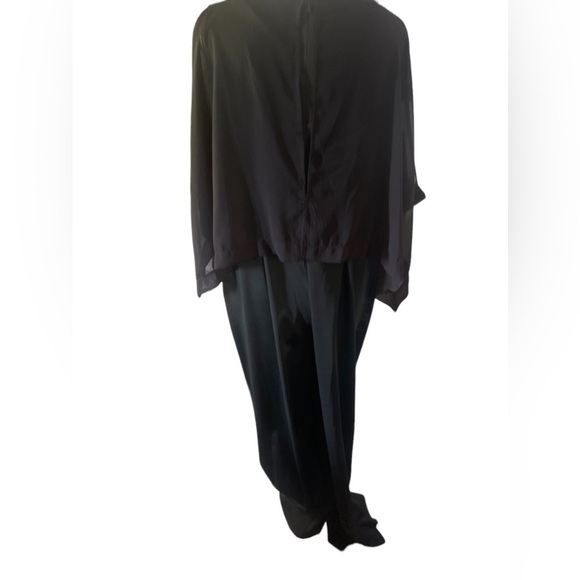 Unbranded Black Pantsuit with sheer overlay, size XL - Picture 2 of 8